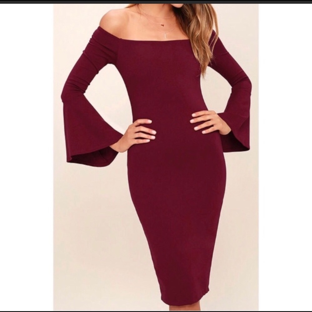 LuLus all she wants burgundy xs